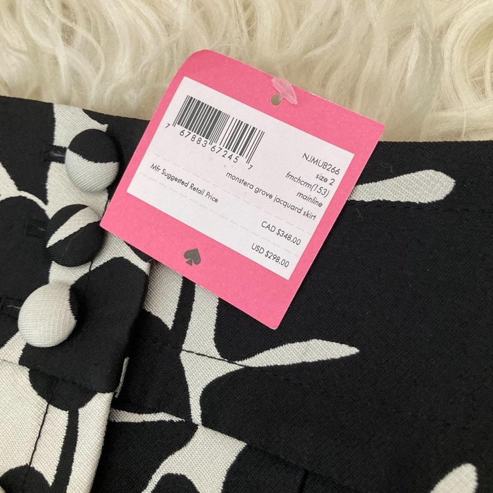 Kate Spade Monstera Grove Jacquard Skirt - Picture 7 of 12